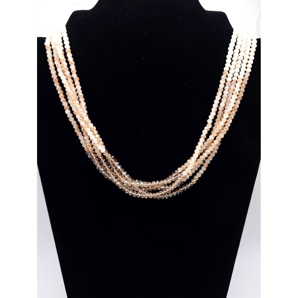 You & I Multi Strand Beaded Necklace‎